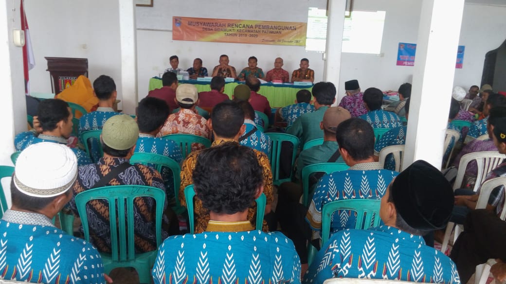 Musyawarah Perencanaan Pembangunan Desa (Musrenbangdes) Sidamukti Tahun 2018